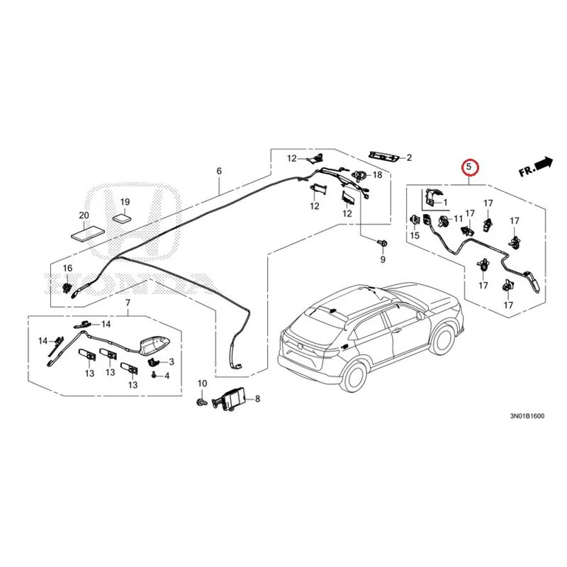 [NEW] JDM HONDA VEZEL e:HEV RV5 2025 Antenna GENUINE OEM - Image 6
