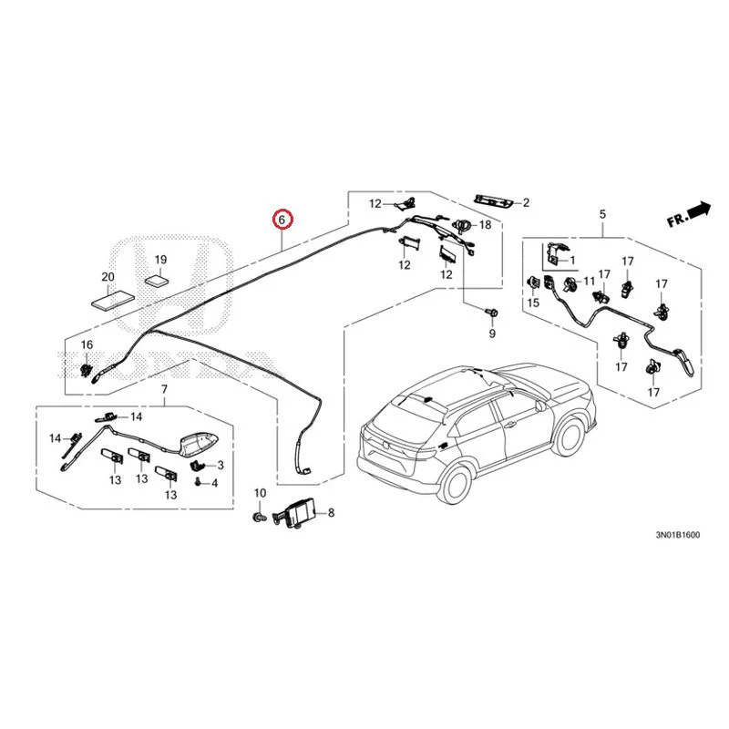 [NEW] JDM HONDA VEZEL e:HEV RV5 2025 Antenna GENUINE OEM - Image 7