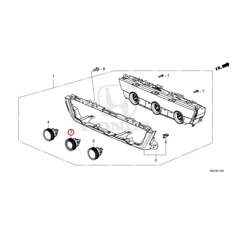 [NEW] JDM HONDA VEZEL e:HEV RV5 2025 Auto Air Conditioner Control GENUINE OEM - Image 4