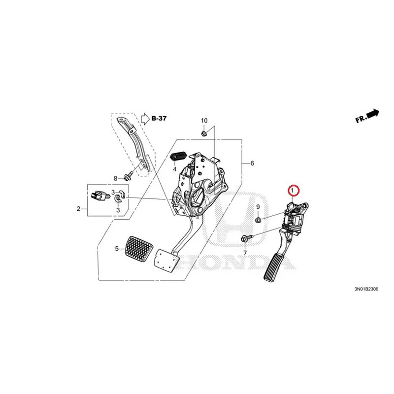 [NEW] JDM HONDA VEZEL e:HEV RV5 2025 Pedals GENUINE OEM - Image 2