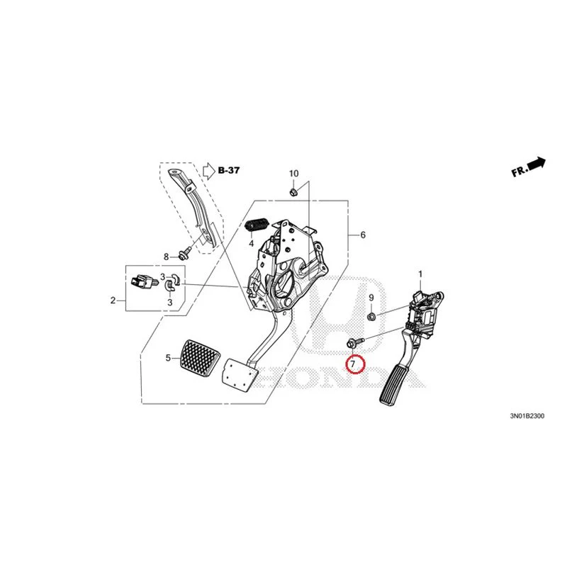 [NEW] JDM HONDA VEZEL e:HEV RV5 2025 Pedals GENUINE OEM - Image 8