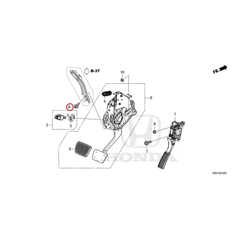 [NEW] JDM HONDA VEZEL e:HEV RV5 2025 Pedals GENUINE OEM - Image 9
