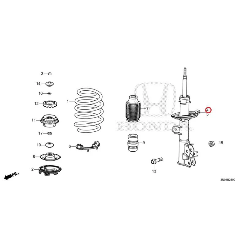 [NEW] JDM HONDA VEZEL e:HEV RV5 2025 Front Damper GENUINE OEM - Image 5