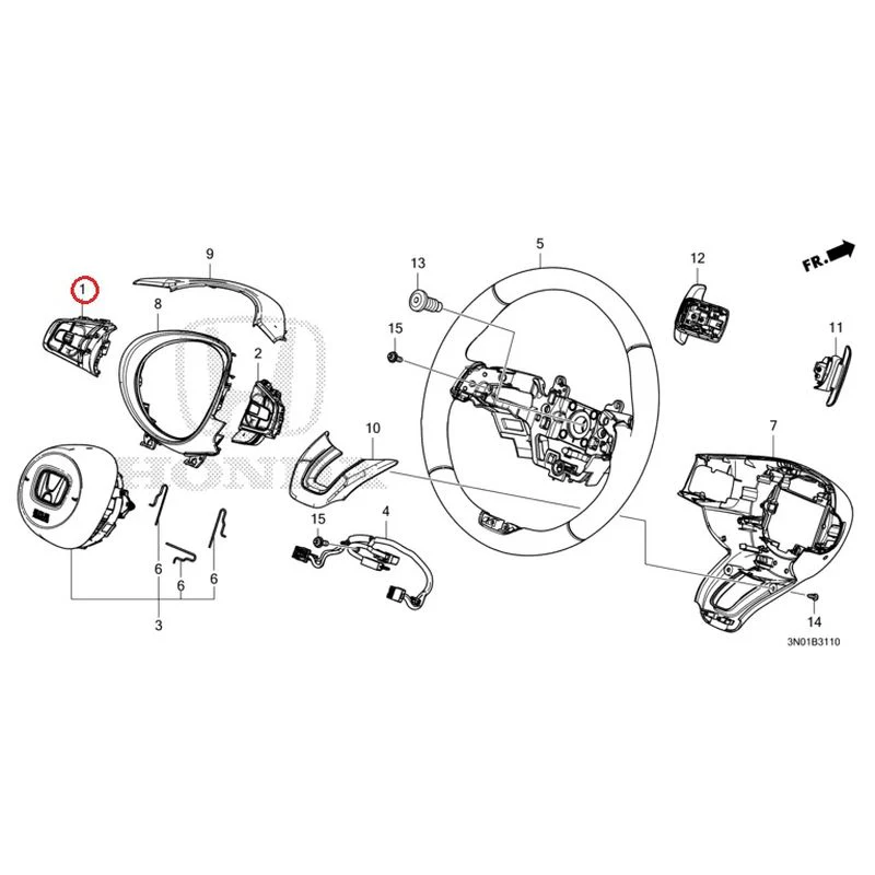 [NEW] JDM HONDA VEZEL e:HEV RV5 2025 Steering Wheel GENUINE OEM - Image 2