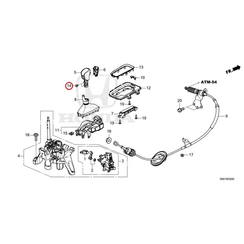 [NEW] JDM HONDA VEZEL e:HEV RV5 2025 Select Lever GENUINE OEM - Image 15