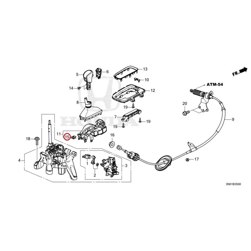 [NEW] JDM HONDA VEZEL e:HEV RV5 2025 Select Lever GENUINE OEM - Image 16