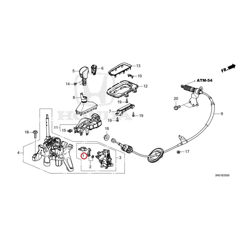 [NEW] JDM HONDA VEZEL e:HEV RV5 2025 Select Lever GENUINE OEM - Image 2