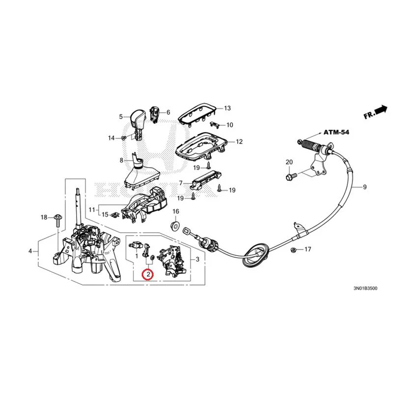 [NEW] JDM HONDA VEZEL e:HEV RV5 2025 Select Lever GENUINE OEM - Image 3