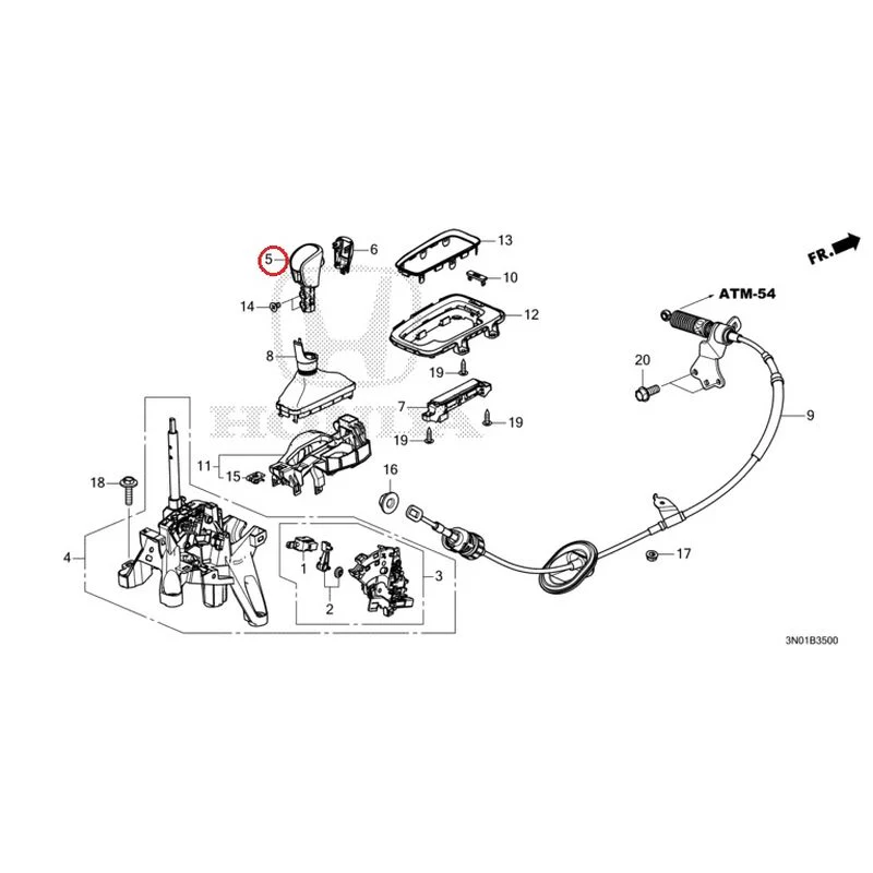 [NEW] JDM HONDA VEZEL e:HEV RV5 2025 Select Lever GENUINE OEM - Image 6