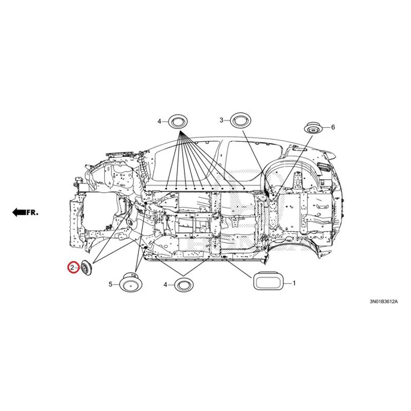 [NEW] JDM HONDA VEZEL e:HEV RV5 2025 Grommet (Lower) GENUINE OEM - Image 3