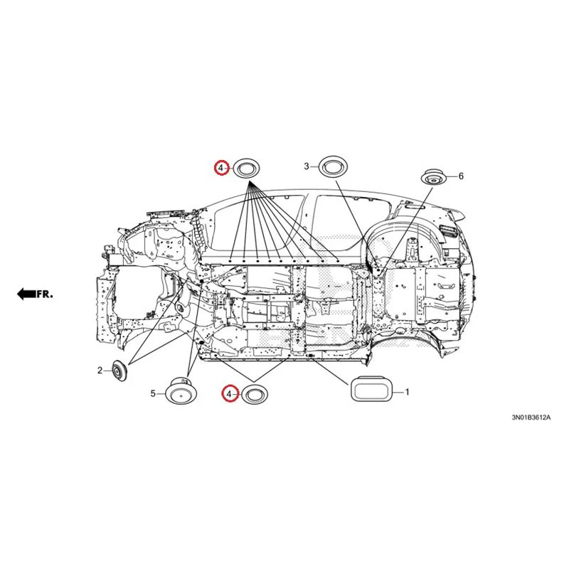 [NEW] JDM HONDA VEZEL e:HEV RV5 2025 Grommet (Lower) GENUINE OEM - Image 5