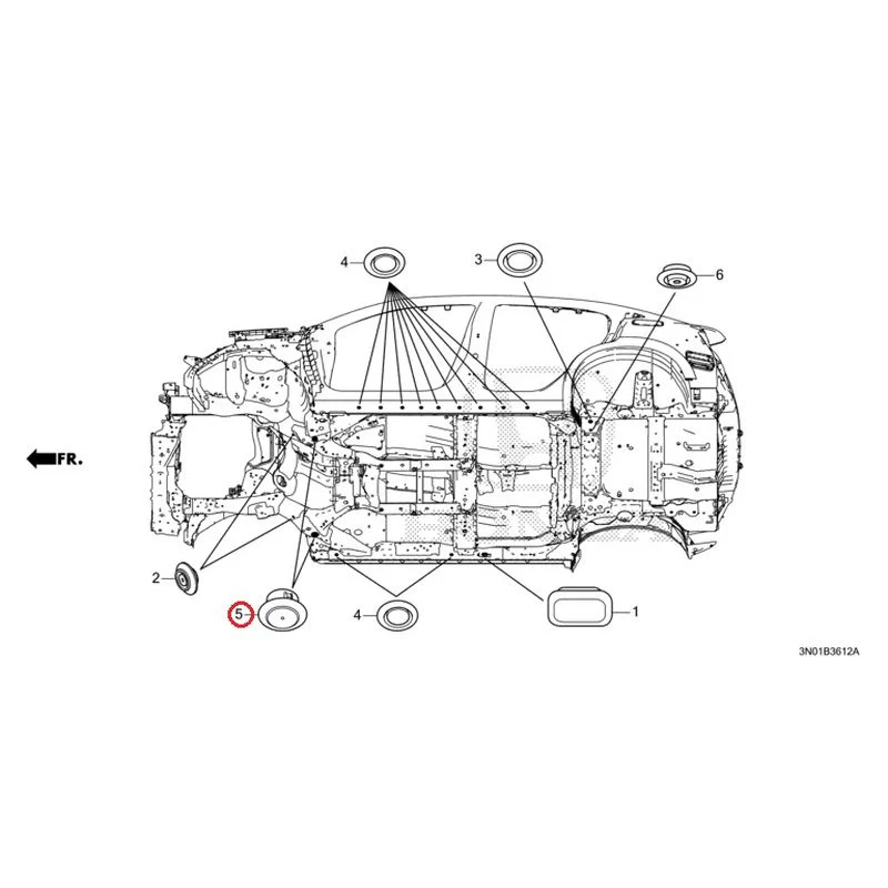 [NEW] JDM HONDA VEZEL e:HEV RV5 2025 Grommet (Lower) GENUINE OEM - Image 6