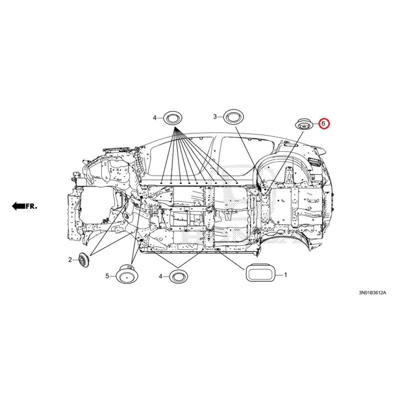 [NEW] JDM HONDA VEZEL e:HEV RV5 2025 Grommet (Lower) GENUINE OEM - Image 7