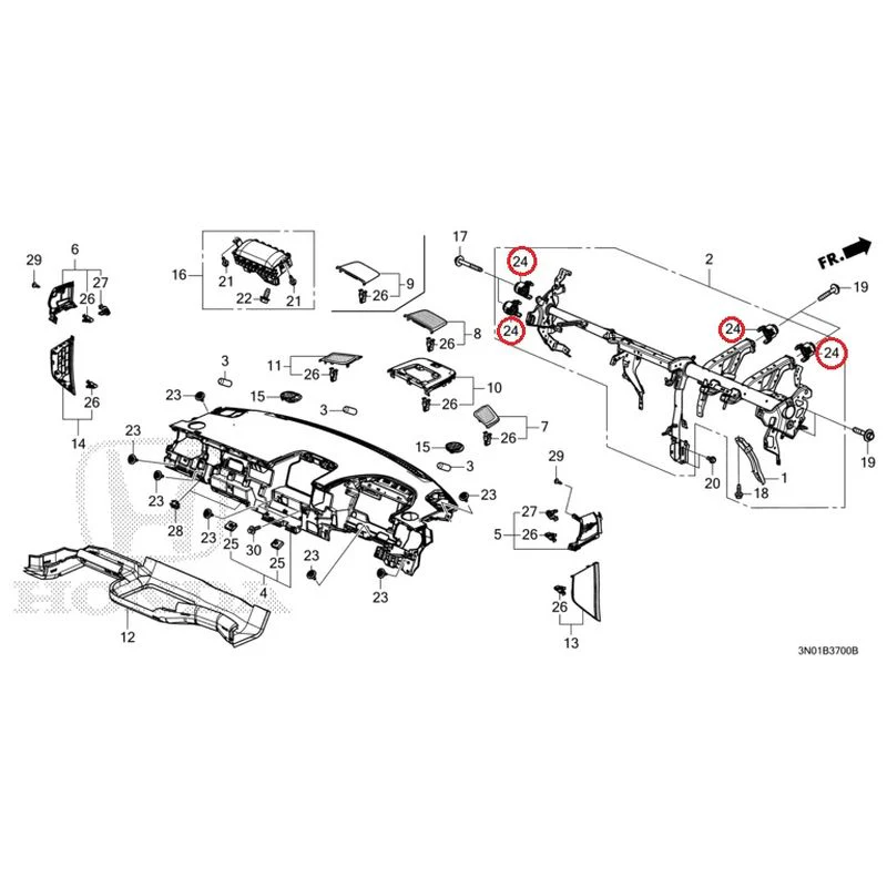 [NEW] JDM HONDA VEZEL e:HEV RV5 2025 Instrument panel GENUINE OEM - Image 27
