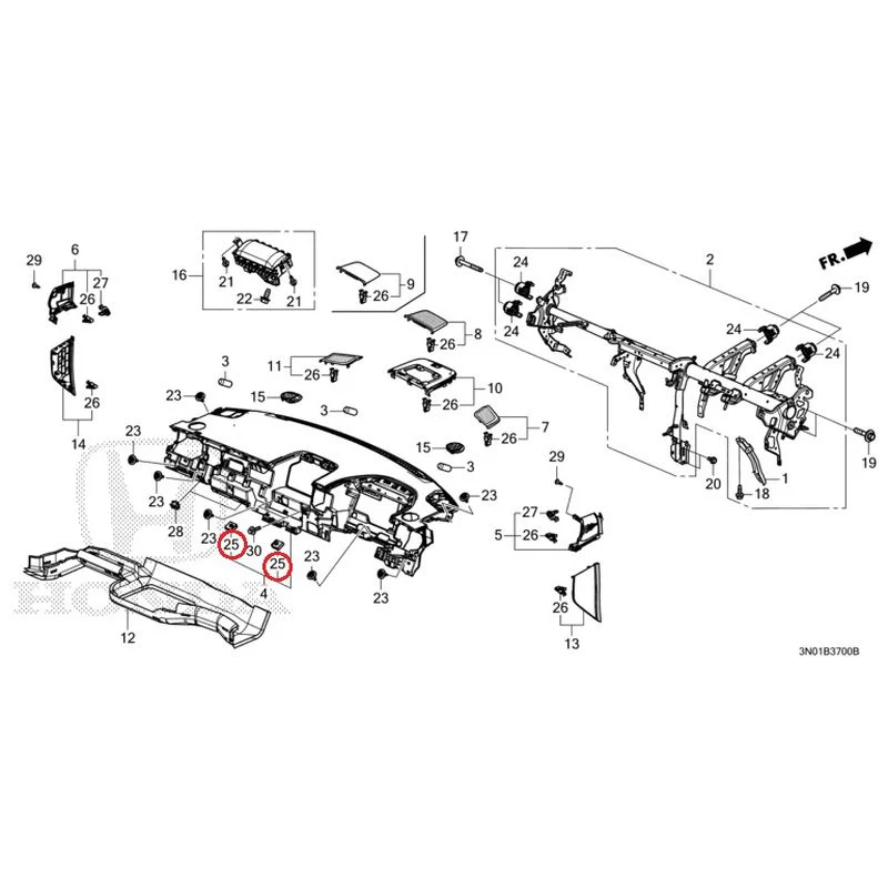 [NEW] JDM HONDA VEZEL e:HEV RV5 2025 Instrument panel GENUINE OEM - Image 28