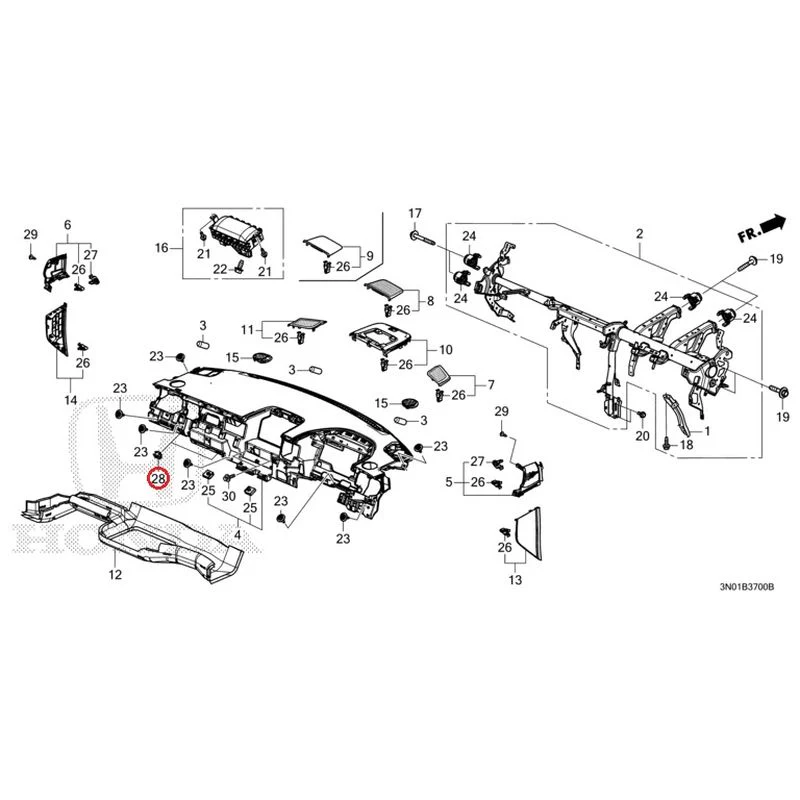 [NEW] JDM HONDA VEZEL e:HEV RV5 2025 Instrument panel GENUINE OEM - Image 31