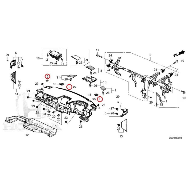 [NEW] JDM HONDA VEZEL e:HEV RV5 2025 Instrument panel GENUINE OEM - Image 4