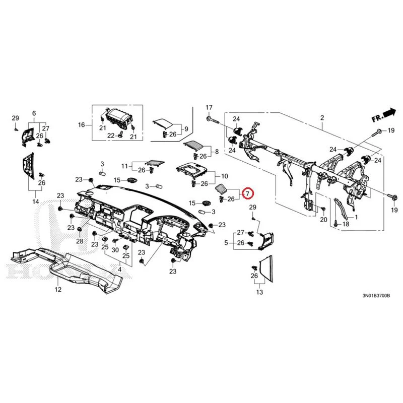 [NEW] JDM HONDA VEZEL e:HEV RV5 2025 Instrument panel GENUINE OEM - Image 8