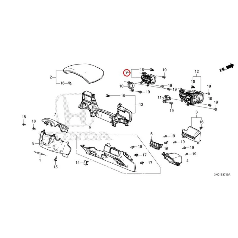 [NEW] JDM HONDA VEZEL e:HEV RV5 2025 Instrument panel garnish (driver side) GENUINE OEM - Image 10