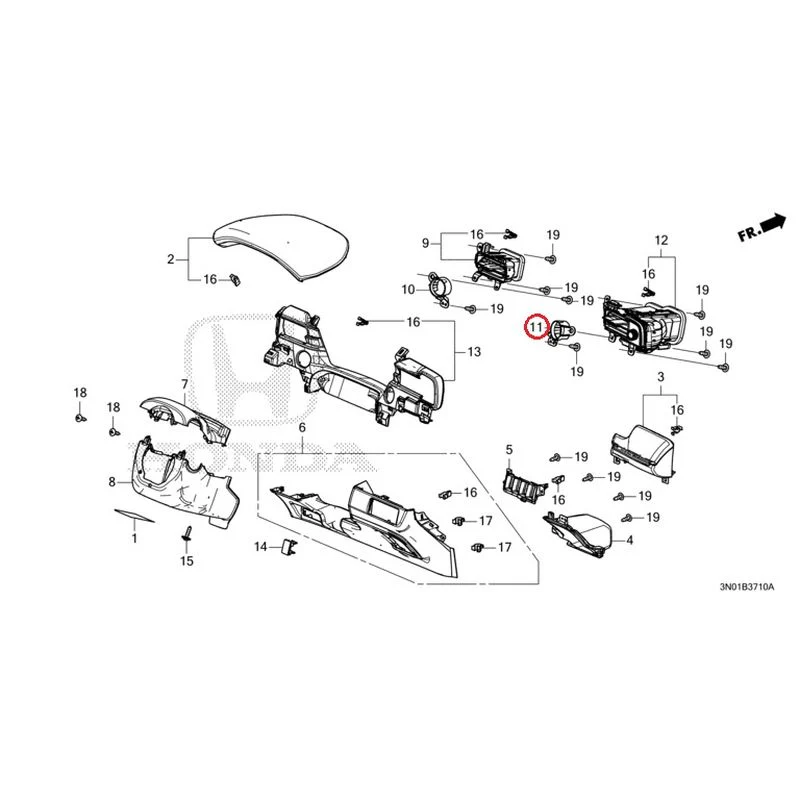 [NEW] JDM HONDA VEZEL e:HEV RV5 2025 Instrument panel garnish (driver side) GENUINE OEM - Image 12