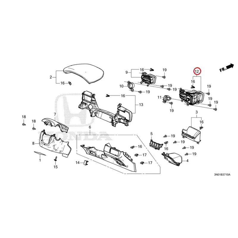 [NEW] JDM HONDA VEZEL e:HEV RV5 2025 Instrument panel garnish (driver side) GENUINE OEM - Image 13