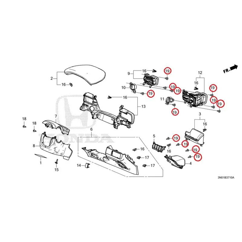 [NEW] JDM HONDA VEZEL e:HEV RV5 2025 Instrument panel garnish (driver side) GENUINE OEM - Image 20