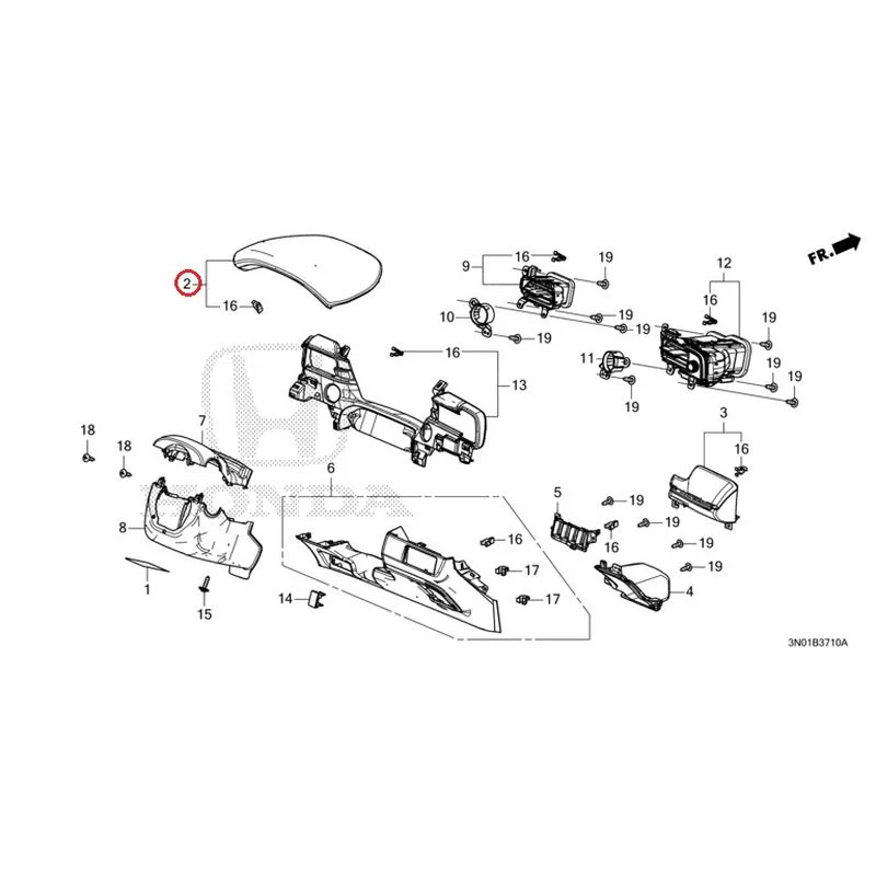 [NEW] JDM HONDA VEZEL e:HEV RV5 2025 Instrument panel garnish (driver side) GENUINE OEM - Image 3