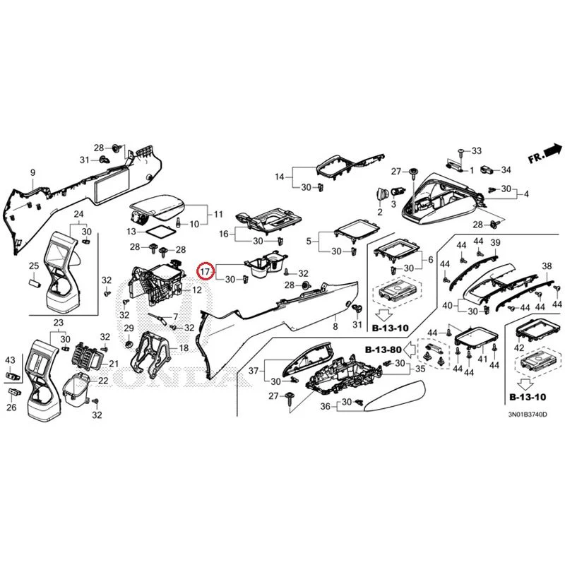 [NEW] JDM HONDA VEZEL e:HEV RV5 2025 Console GENUINE OEM - Image 10