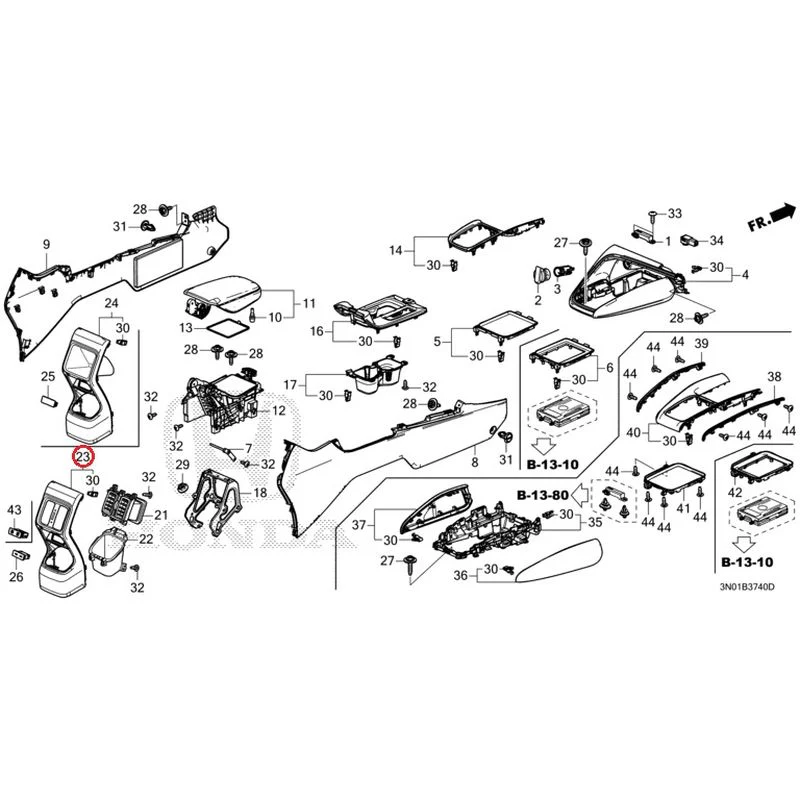 [NEW] JDM HONDA VEZEL e:HEV RV5 2025 Console GENUINE OEM - Image 14