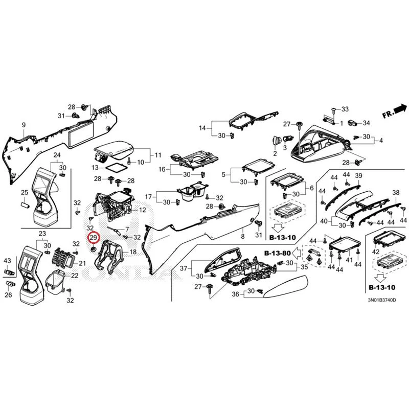 [NEW] JDM HONDA VEZEL e:HEV RV5 2025 Console GENUINE OEM - Image 17
