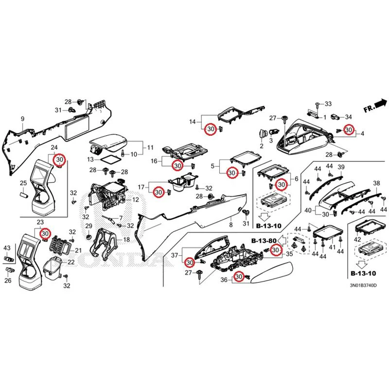 [NEW] JDM HONDA VEZEL e:HEV RV5 2025 Console GENUINE OEM - Image 18