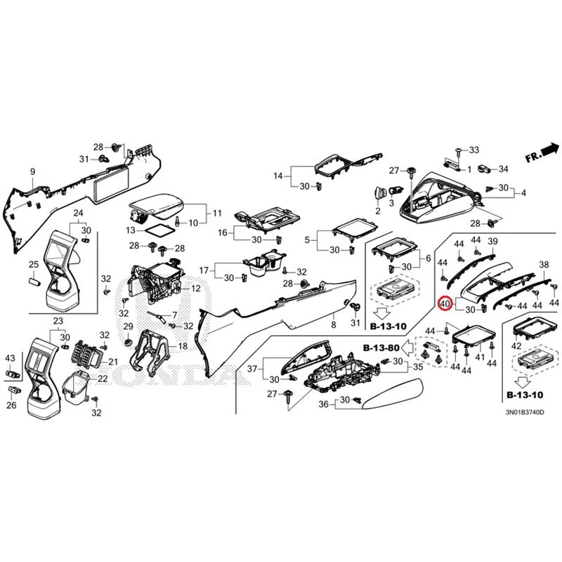 [NEW] JDM HONDA VEZEL e:HEV RV5 2025 Console GENUINE OEM - Image 26
