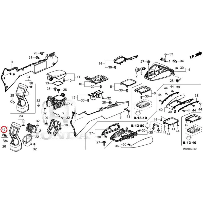[NEW] JDM HONDA VEZEL e:HEV RV5 2025 Console GENUINE OEM - Image 28