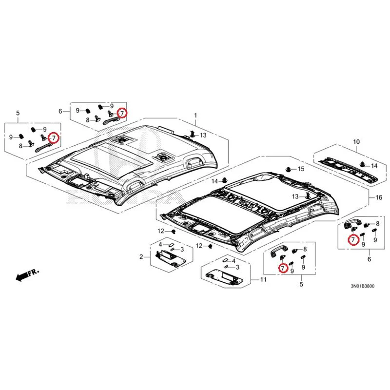 [NEW] JDM HONDA VEZEL e:HEV RV5 2025 Roof Lining GENUINE OEM - Image 11