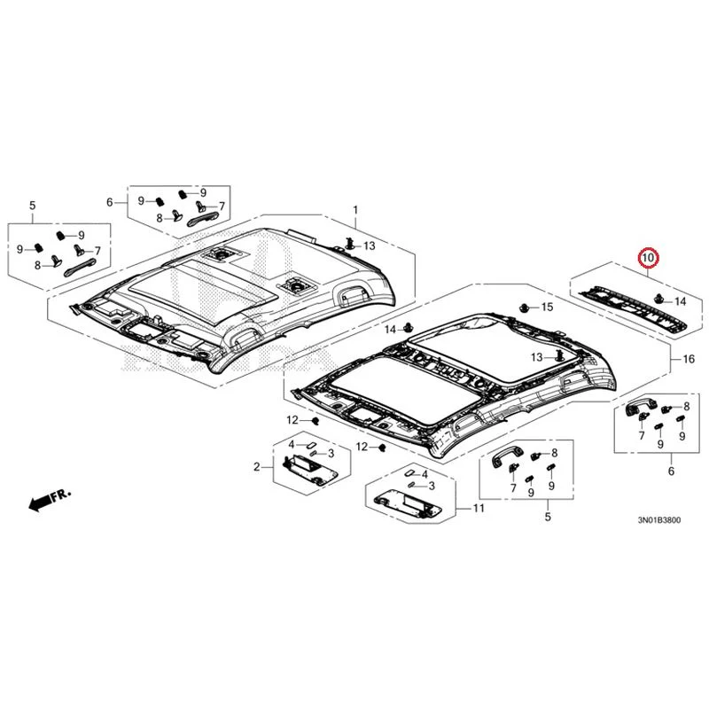 [NEW] JDM HONDA VEZEL e:HEV RV5 2025 Roof Lining GENUINE OEM - Image 17