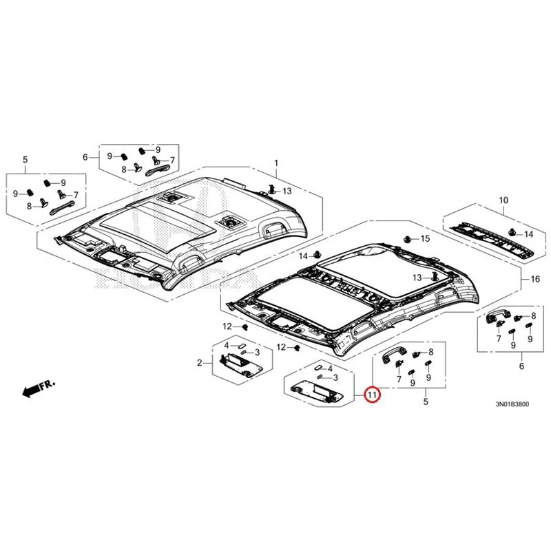 [NEW] JDM HONDA VEZEL e:HEV RV5 2025 Roof Lining GENUINE OEM - Image 19