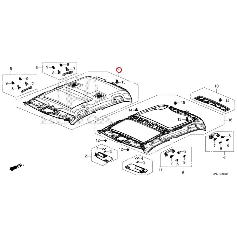[NEW] JDM HONDA VEZEL e:HEV RV5 2025 Roof Lining GENUINE OEM - Image 2