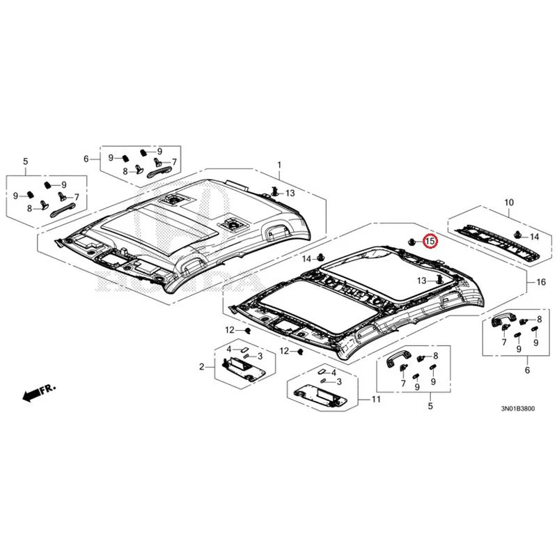 [NEW] JDM HONDA VEZEL e:HEV RV5 2025 Roof Lining GENUINE OEM - Image 25