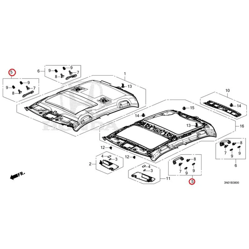 [NEW] JDM HONDA VEZEL e:HEV RV5 2025 Roof Lining GENUINE OEM - Image 8