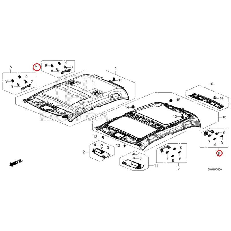 [NEW] JDM HONDA VEZEL e:HEV RV5 2025 Roof Lining GENUINE OEM - Image 9