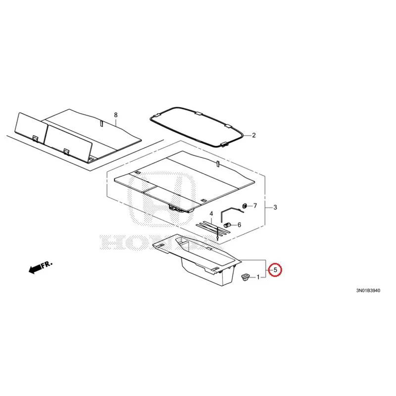 [NEW] JDM HONDA VEZEL e:HEV RV5 2025 Trunk under box GENUINE OEM - Image 4