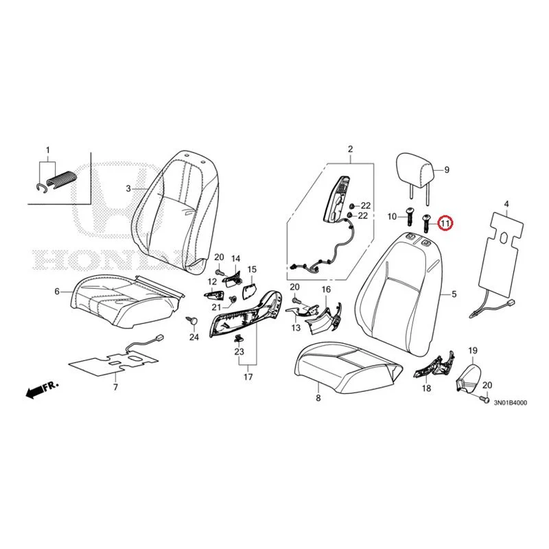 [NEW] JDM HONDA VEZEL e:HEV RV5 2025 Front Seat (Driver's Side) GENUINE OEM - Image 12