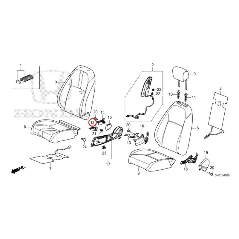 [NEW] JDM HONDA VEZEL e:HEV RV5 2025 Front Seat (Driver's Side) GENUINE OEM - Image 13
