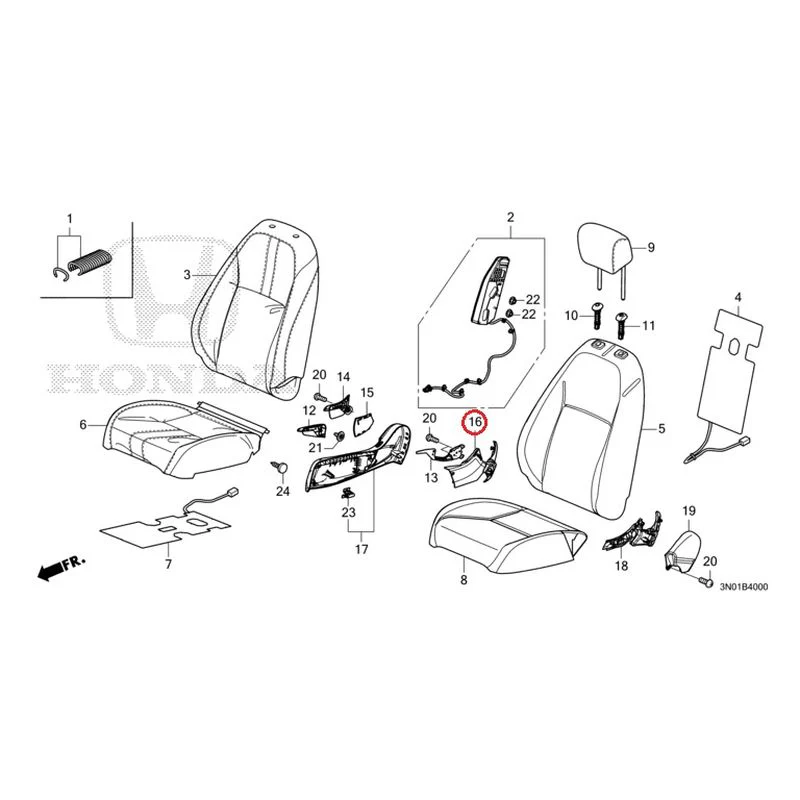 [NEW] JDM HONDA VEZEL e:HEV RV5 2025 Front Seat (Driver's Side) GENUINE OEM - Image 17