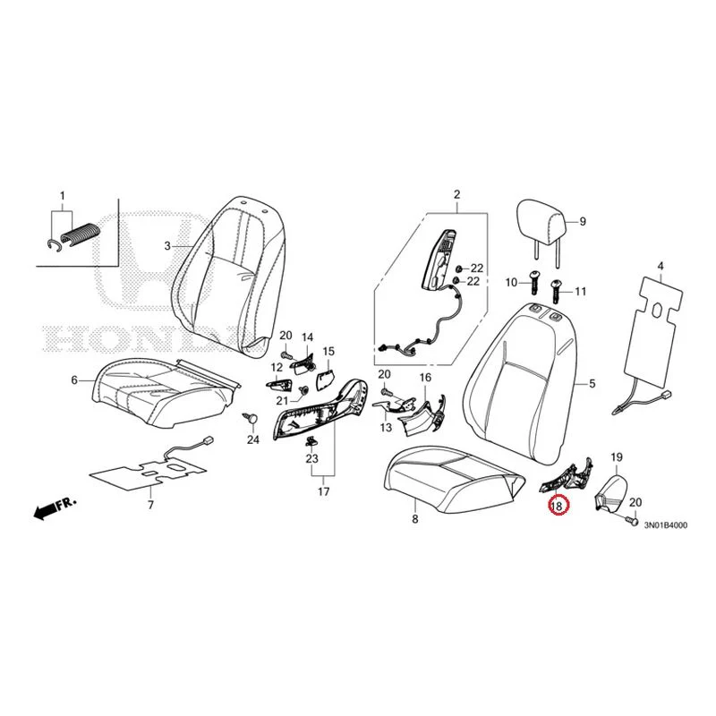 [NEW] JDM HONDA VEZEL e:HEV RV5 2025 Front Seat (Driver's Side) GENUINE OEM - Image 19