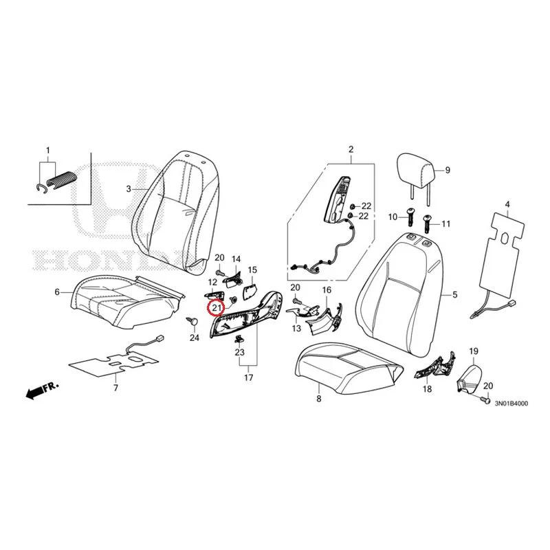 [NEW] JDM HONDA VEZEL e:HEV RV5 2025 Front Seat (Driver's Side) GENUINE OEM - Image 22