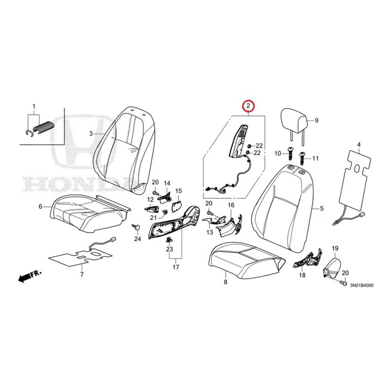 [NEW] JDM HONDA VEZEL e:HEV RV5 2025 Front Seat (Driver's Side) GENUINE OEM - Image 3