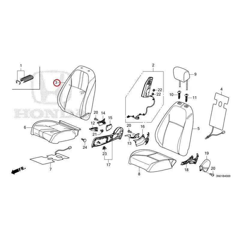 [NEW] JDM HONDA VEZEL e:HEV RV5 2025 Front Seat (Driver's Side) GENUINE OEM - Image 4