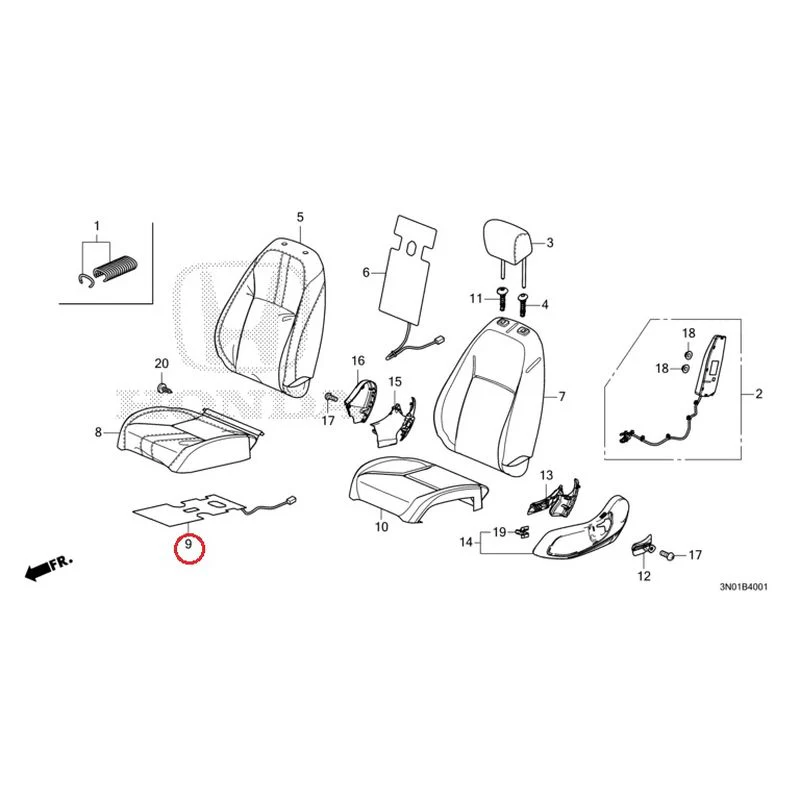[NEW] JDM HONDA VEZEL e:HEV RV5 2025 Front Seat (Passenger Side) GENUINE OEM - Image 10