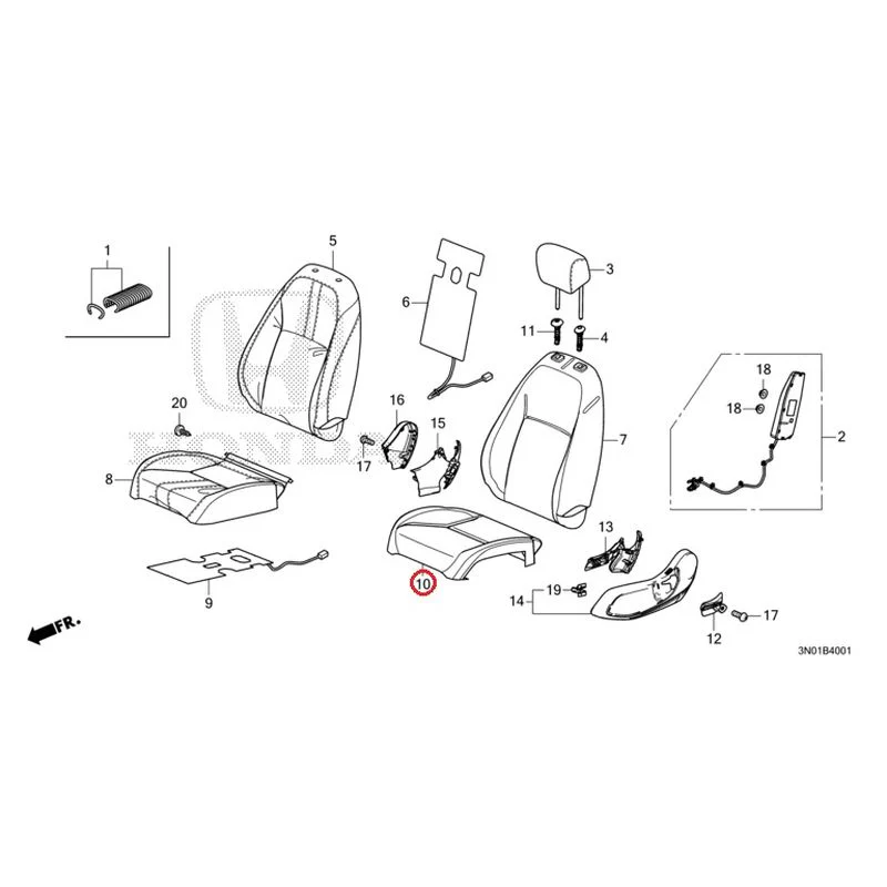 [NEW] JDM HONDA VEZEL e:HEV RV5 2025 Front Seat (Passenger Side) GENUINE OEM - Image 11